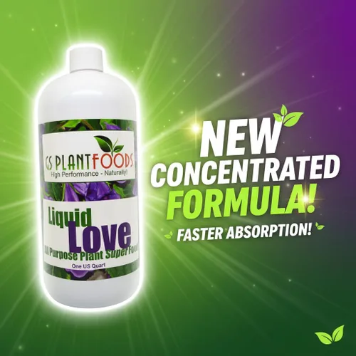 Vista 6 de GS Plant Foods Liquid Love - Alimento orgánico para plantas, multiusos para interiores, 32 onzas