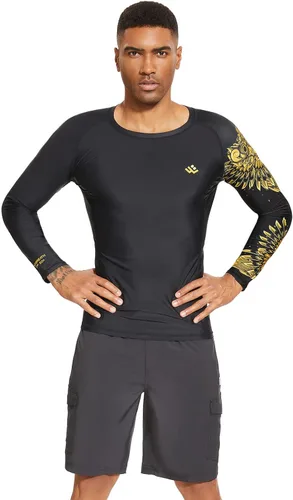Vista 7 de Wildbreath Camiseta de compresión UPF 50+ para hombre, manga larga, protección solar UV, secado rápido, ajuste de rendimiento
