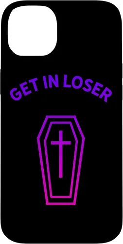 Vista 15 de Pastel Goth Aesthetic Black Gradient Coffin Get in Loser Emo Case for iPhone 17