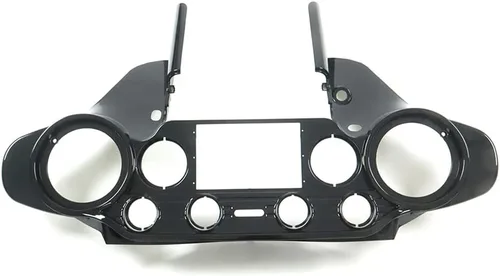 Vista 5 de Carenado interno de murciélago de 6.5 pulgadas con bandeja estéreo GPS doble DIN para Harley Davidson FLH 1996-2013