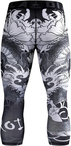 Vista 6 de LAFROI Leggings de compresión 34 para hombre con Pcoketsin bolsillo-YSK10
