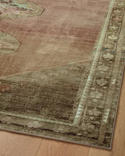 Vista 12 de Loloi Magnolia Home de Joanna Gaines Sinclair Collection SIN-06 - Alfombra decorativa tradicional de 2 pies 3 pulgadas x 3 pies 9 pulgadas, altura