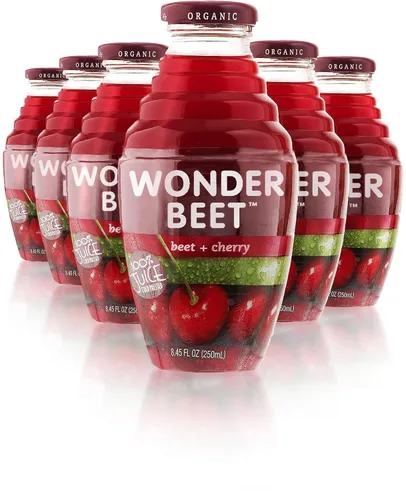 Vista 9 de Beetology Jugo orgánico de remolacha y bayas, 8.45 onzas (paquete de 6) 100% prensado en frío Saludable para el corazón Jugo de verduras lleno