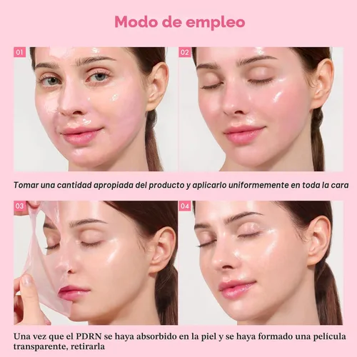 Vista 4 de TOSOWOONG Real Pink PDRN Fit, máscara de envoltura de ADN de salmón, 12 péptidos, mascarilla facial de colágeno hidrolizado para elasticidad