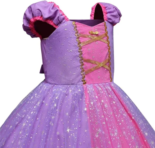 Vista 4 de LITO ANGELS - Disfraz de princesa para niñas pequeñas Halloween Navidad fiesta de disfraces con accesorios