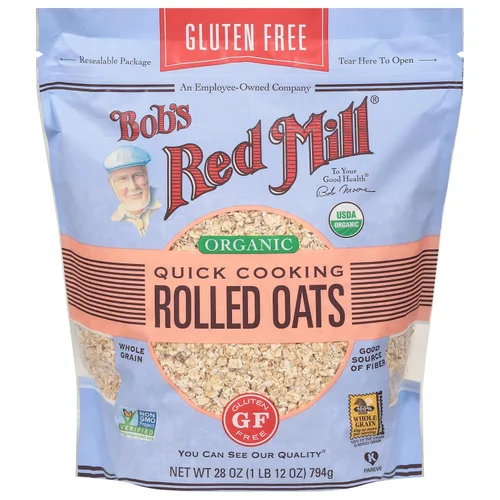 Vista 4 de Bob's Red Mill Avena orgánica de cocción rápida sin gluten, 28 onzas (paquete de 4)
