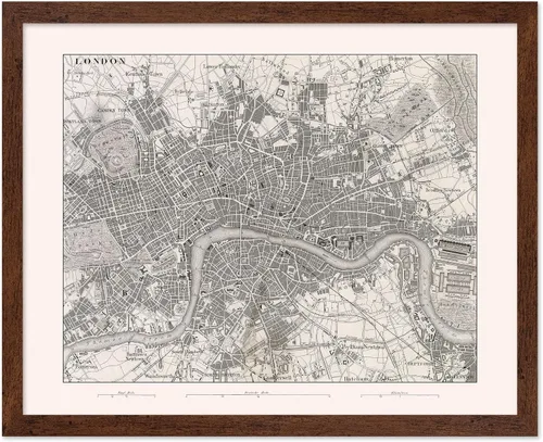 Vista 64 de Monem Art Mapa Monumental Vintage de Florencia Impresión - Póster de Viaje Retro - Arte de Italia - Gran Regalo para Hombres, Mujeres, Amantes