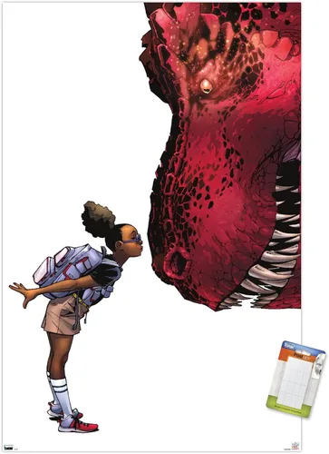 Vista 10 de Trends International Marvel Moon Girl & Devil Dinosaur - Póster de pared de beso, 22.4 pulgadas de largo x 14.7 pulgadas, versión enmarcada