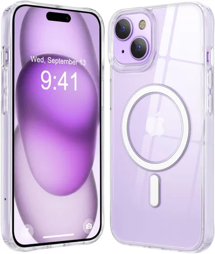 Vista 39 de Fuerte magnético para iPhone 11, compatible con Magsafe, [resistente a caídas de 13 pies] Funda trasera translúcida mate con sensación de piel