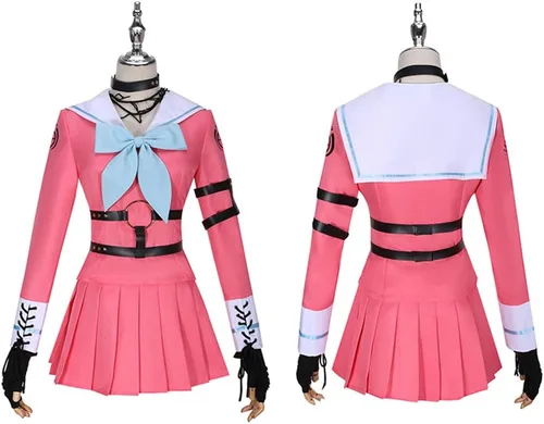 Vista 2 de Cos-Love Disfraz de anime Miu Iruma para cosplay, traje de uniforme de escuela secundaria para mujer