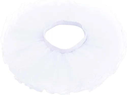 Vista 2 de Falda tutú para niñas, faldas elásticas de ballet de 4 capas, tutú de tul para niños pequeños