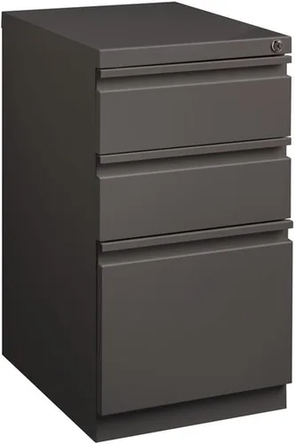 Vista 10 de Pemberly Row Archivador móvil de metal moderno de 27.75 pulgadas de alto x 15.00 pulgadas de ancho con 3 cajones en masilla con cerradura incluida
