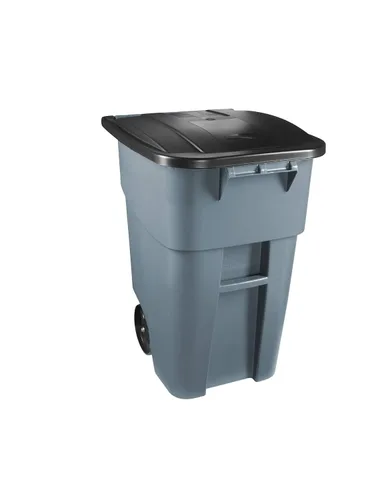 Vista 14 de Rubbermaid Commercial Products - Papelera con ruedas para reciclaje Fg9W2773Blue Brute Rollout