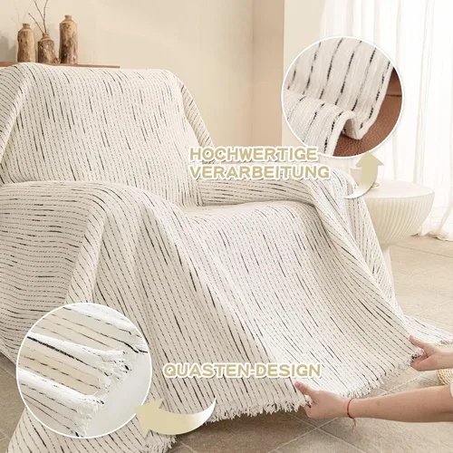 Vista 3 de MYSKY HOME Fundas para sillón, funda para silla reclinable, color beige, fundas de sofá para sofá modular en forma de L, fundas de sofá de gran