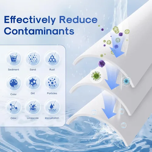 Vista 3 de ICEPURE Cartucho de filtro de agua ranurado para sedimentos para toda la casa, de 10 x 2.5 pulgadas, para AO-WH-PREV-R2, AP110, AB-SGR5M, GXWH20S