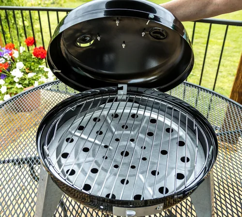 Vista 5 de Americana Lock 'N Go - Parrilla de carbón, color negro, 176 pies cuadrados