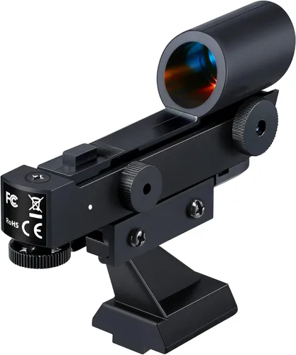Vista 3 de Buscador de puntos rojos de brillo, visor de puntero estrella, accesorios para telescopio astronómico con soporte deslizante