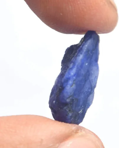 Vista 3 de GEMHUB Gema de zafiro azul auténtico con certificado de zafiro azul natural de 8.00 quilates, zafiro de cristal curativo rugoso, Gema, africano