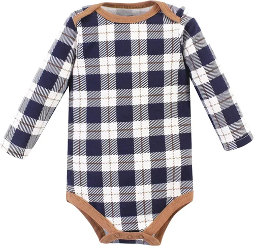 Vista 107 de Hudson Baby baby-boys Cotton Long-sleeve Bodysuits 5-pack