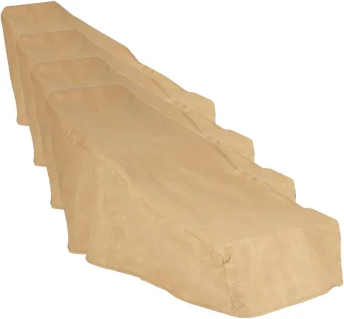 Vista 9 de Budge All Seasons - Funda para tumbona de patio, ligera, resistente a los rayos UV, grande, color marrón