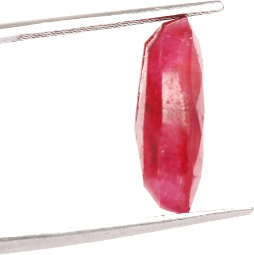 Vista 4 de GEMHUB Piedra preciosa certificada por rubí rojo de sangre africana de talla ovalada, rubí rojo rico natural 10.70 Ct Piedra preciosa de rubí