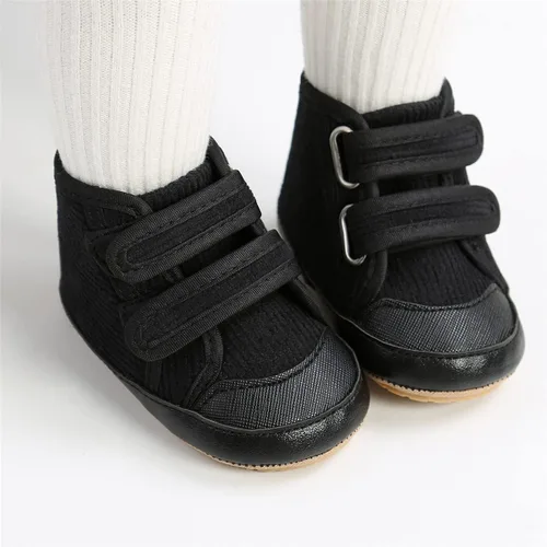 Vista 2 de COSANKIM Zapatos deportivos para bebé niño y niña, zapatos de tobillo altos, antideslizantes, suela suave, zapatos de cuna para niños pequeños