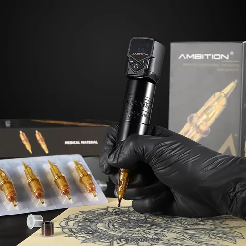 Vista 7 de Ambition Equipo inalámbrico torped de la máquina del tatuaje, pluma