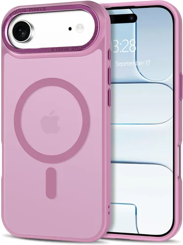 Vista 80 de Anuck - Funda magnética para iPhone 11 compatible con MagSafe, carcasa trasera mate translúcida dura, borde de TPU, delgada, resistente a impactos