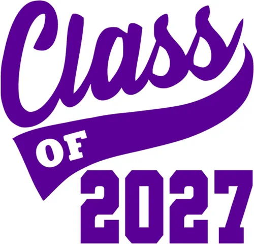Vista 25 de Adhesivo de graduación para planchar en la clase de 2027, calcomanía para camiseta de secundaria, parche de graduación HTV para graduados