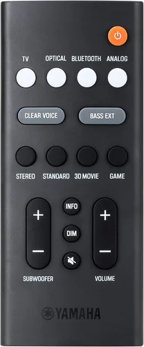 Vista 3 de Yamaha Audio SR-C30A - Barra de sonido compacta con subwoofer inalámbrico y Bluetooth, color negro