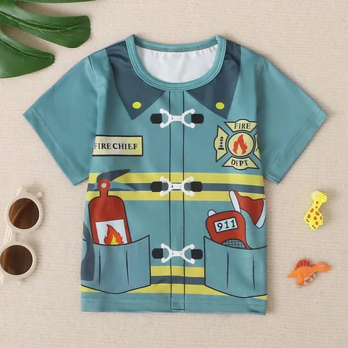 Vista 2 de Singcoco Camiseta de disfraz de Halloween para niños pequeños