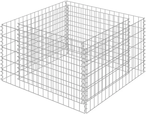 Vista 11 de vidaXL Gabion - Cama elevada de acero galvanizado 35.4"x19.7"x39.4