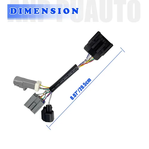 Vista 5 de 2 adaptadores de espejos de remolque para Ford F250 F350 F450 F550 Super Duty Truck 1999-2007 Conversión Espejos Arnés Conector de cableado