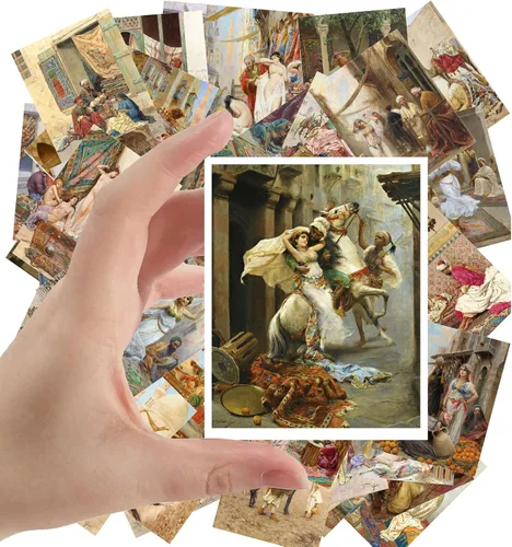 Vista 3 de Calcomanías grandes (24 piezas de 2.5 x 3.5 pulgadas) de servicio espía y secreto vintage de papelera, carteles de películas