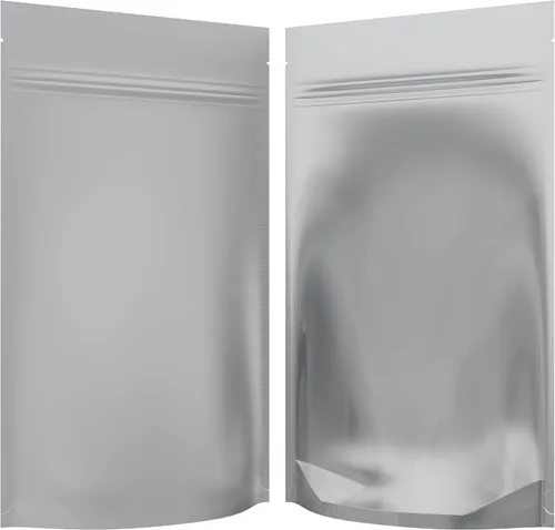 Vista 31 de Bolsas de barrera estilo Mylar – Cremallera con sellado térmico – 100 bolsas (negro brillante/transparente, 0.04 oz - 3 x 4.5 pulgadas)