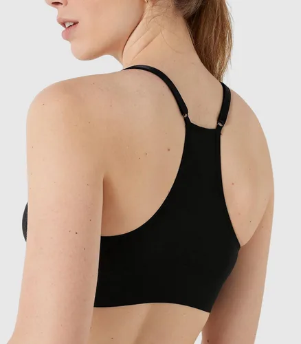 Vista 2 de Victoria's Secret Brasier deportivo rosa sin costuras, de bajo impacto, línea ligera, brasier para mujer (XS-XXL)
