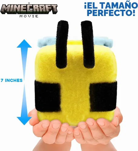 Vista 6 de Just Toys – Minecraft Movie Bee SquishMe Cozzies, 8 pulgadas, blando de tiro lento
