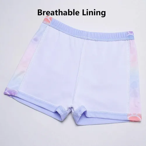 Vista 7 de QPANCY Traje de baño de 2 piezas con protección solar UPF 50+ UV para niñas