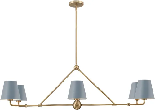 Vista 15 de Crystorama Xavier - Candelabro lineal dorado vibrante de 6 luces oro (Vibrant Gold)