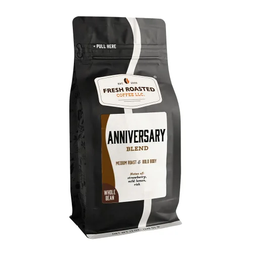 Vista 35 de Fresh Roasted Coffee, Blackbeard's Revenge, 12 onzas, tostado medio, Kosher, grano entero
