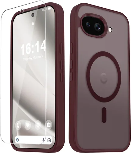 Vista 1415 de Funda para Google Pixel 10 Pro XL, cubierta magnética mate, color negro Fit for MagSafe, Screen Protector included, Shockproof Military Grade