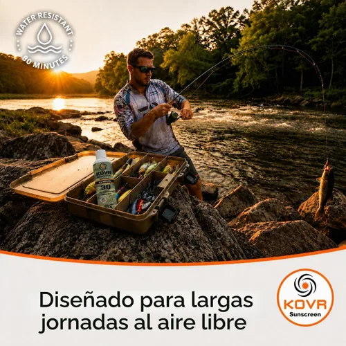 Vista 6 de Kovr Reef Safe Protector solar mineral SPF 30 con óxido de zinc, sin perfume, 4 onzas líquidas