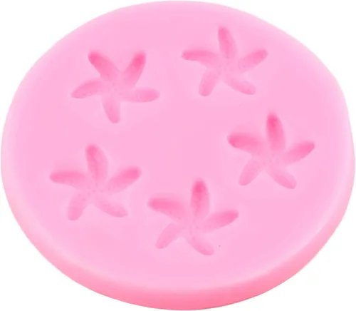 Vista 8 de Molde de silicona para fondant de temática marina, molde de silicona para estrellas de mar, mini moldes para hornear para decoración de tartas