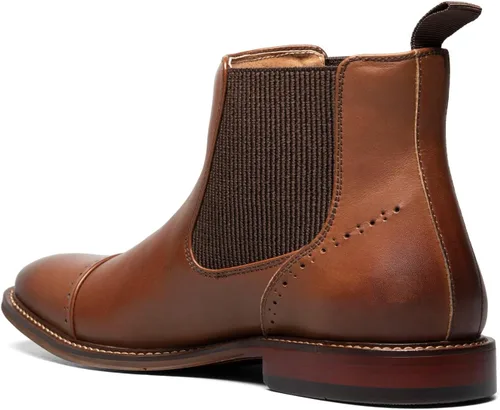 Vista 5 de STACY ADAMS Botas Chelsea con punta de casquillo Maury para hombre