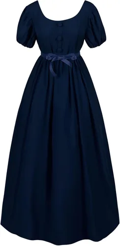 Vista 2 de Vintage Prom Tea Dress for Women Bridesmaid Cocktail Bow Tie Dresss Scoop Neck Pleated Court Swing Dress Costume