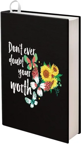 Vista 15 de Rnyleeg - Fundas de libro elásticas con diseño floral, diseño reutilizable y resistente - Protege tus libros de texto