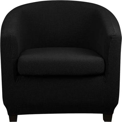 Vista 8 de Lellen Funda para silla de club con funda de cojín de asiento, fundas de sofá, fundas redondas para silla de bañera, funda protectora de sillón