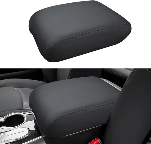 Vista 7 de INTGET Funda para reposabrazos de consola central para Nissan Pathfinder, accesorios 2013-2020 2021 2019 2018 2017 2016 2015 2014 protector de tapa