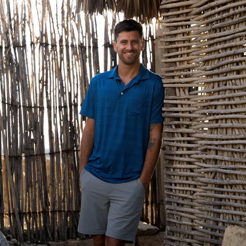 Vista 6 de Fish Hippie Abaco Performance Stripe Polo