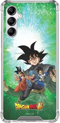 Vista 5 de Skinit Funda transparente compatible con Galaxy A14 5G, diseño oficial de Dragon Ball Super Goku